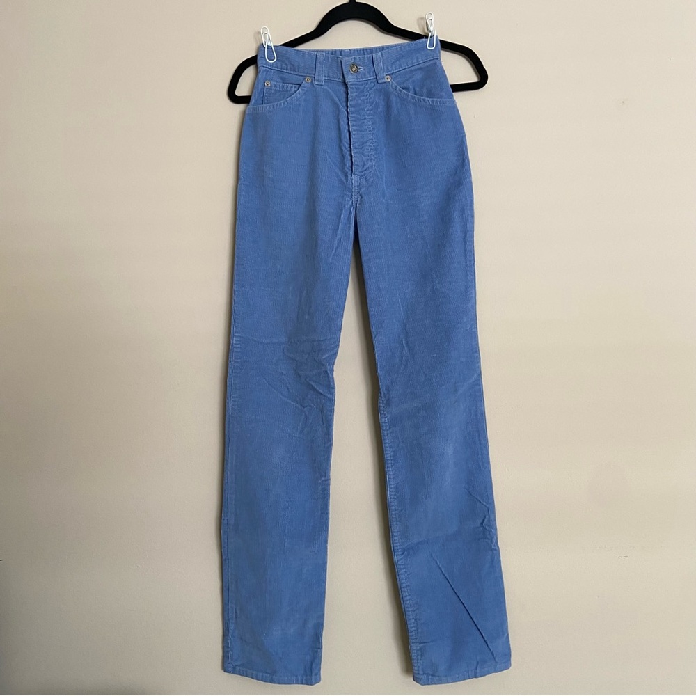VTG Levi’s Cornflower Blue Corduroy Pants 544 Style Size 5 Juniors Actual ~23
